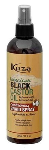 Kuza Jamaican Black Castor Oil Braid Spray 12oz (83105)<br><br><br>Case Pack Info: 6 Units