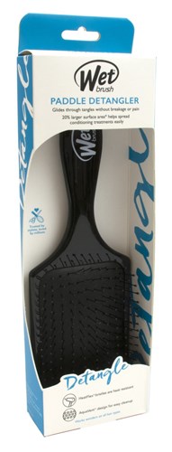 Wet Brush Detangler Black Paddle 9.5 Inch (86894)<br><br><span style="color:#FF0101"><b>12 or More=Unit Price $5.61</b></span style><br>Case Pack Info: 24 Units
