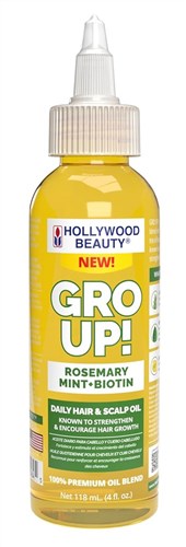 Hollywood Beauty Gro Up! Rosemary Mint + Biotin Oil 4oz (90054)<br><br><br>Case Pack Info: 12 Units