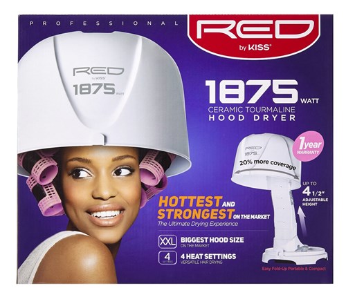 Kiss Red Dryer 1875 Watt Hood (2 Pieces) (98143)<br><br><br>Case Pack Info: 1 Unit