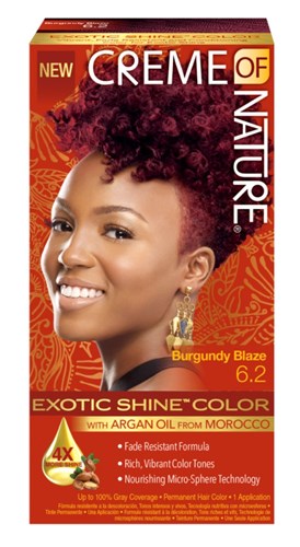 Creme Of Nature Color #6.2 Burgundy Blaze Exotic Shine (98144)<br><br><br>Case Pack Info: 12 Units