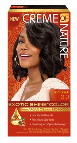 Creme Of Nature Color #3.0 Soft Black Exotic Shine (98216)<br><br><br>Case Pack Info: 12 Units
