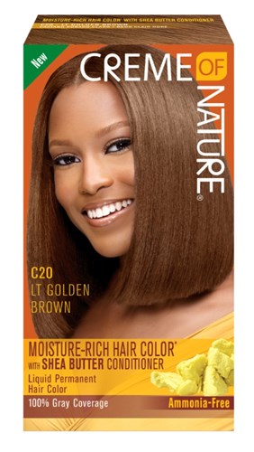 Creme Of Nature Color C20 Light Golden Brown Kit (98282)<br><br><br>Case Pack Info: 12 Units