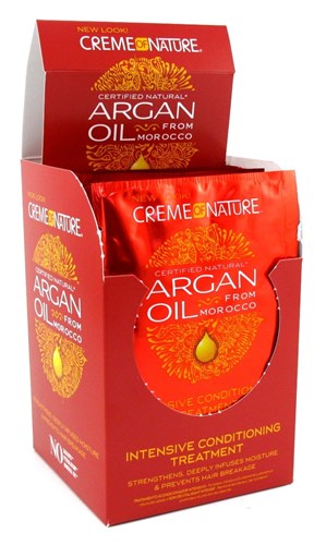 Creme Of Nature Packettes Argan Oil Treat 1.75oz(12 Pieces) (98351)<br><br><br>Case Pack Info: 3 Units