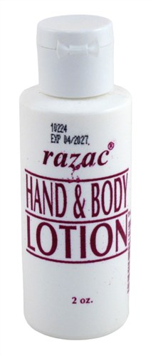 Razac Hand & Body Lotion 2oz (12 Pieces) (98421)<br><br><br>Case Pack Info: 8 Units