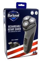 Barbasol Shaver Rotary With Pop-Up Trimmer Rechargeable (98806)<br><br><br>Case Pack Info: 12 Units