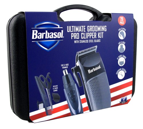 Barbasol Pro Hair Clipper Kit Ultimate Grooming 20 Piece (98815)<br><br><br>Case Pack Info: 6 Units