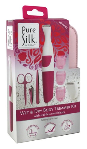 Pure Silk Wet & Dry Body Trimmer Kit 10 Piece (98818)<br><br><br>Case Pack Info: 12 Units