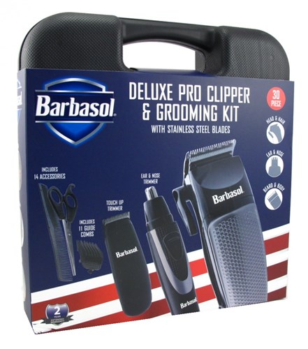 Barbasol Pro Deluxe Clipper & Grooming Kit 30 Piece (98820)<br><br><br>Case Pack Info: 6 Units