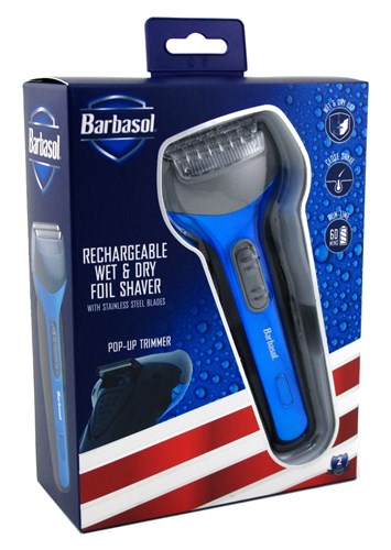 Barbasol Shaver Foil With Pop- Up Trimmr Rechargeable Wet/Dry (98831)<br><br><br>Case Pack Info: 12 Units