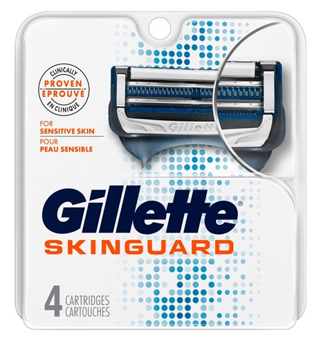 Gillette Skinguard Refills 4 Count (99152)<br><br><br>Case Pack Info: 48 Units