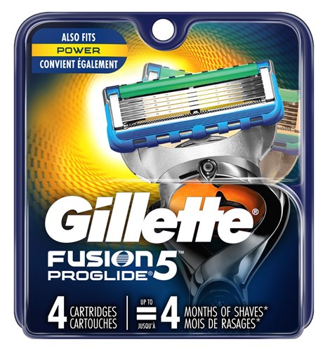 Gillette Mens Fusion 5 Proglide Refills 4 Count (99169)<br><br><br>Case Pack Info: 48 Units