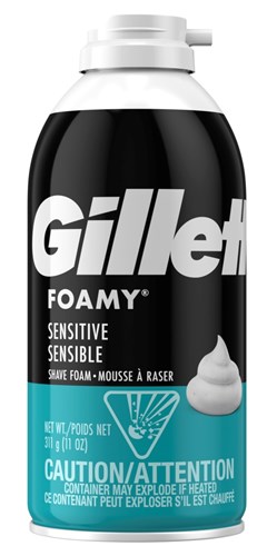 Gillette Foamy Shave Foam Sensitive Skin 11oz (99180)<br><br><br>Case Pack Info: 12 Units