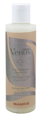 Gillette Venus Pubic Hair And Skin Cleanser+Gel 2-N-1 6.42oz (99237)<br> <span style="color:#FF0101">(ON SPECIAL 19% OFF)</span style><br><span style="color:#FF0101"><b>1 or More=Special Unit Price $6.80</b></span style><br>Case Pack Info: 12 Units