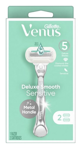 Gillette Venus Razor Deluxe Smooth Sensitive + 2 Refills (99241)<br><br><br>Case Pack Info: 36 Units