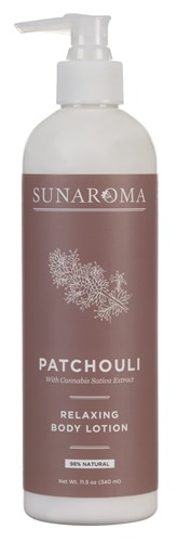 Sunaroma Lotion Patchouli 11.5oz Pump (Relaxing) (99257)<br><br><br>Case Pack Info: 12 Units