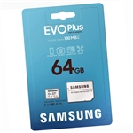 SD Mini Micro Memory Samsung card 64 GB with adapter for SDCard slot