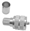 CRIMP-ON PL259 MALE RG8 Silver Plated Teflon 50 ohms