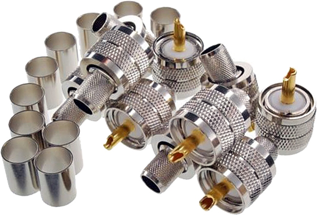 UHF-Male LMR-400 PL259 Plug Amatuer Radio Connector Crimp Type RG8
