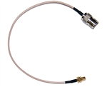 6" UHF SO239 Female SO-239 Jack to SMA Female Plug Pigtail Jumper Cable RG316 for Ham Radio | WiredCo