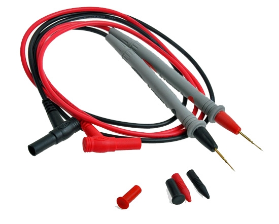 Thin Tip Needle 1M VOM Multimeter Ohmmeter Test Leads 1000V 20A Pair for  Fluke and Many Other DMM