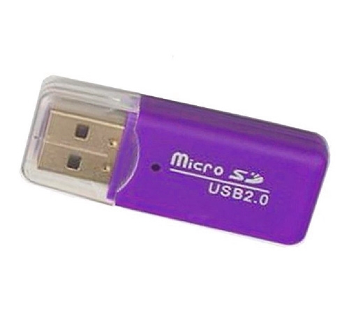 Lecteur de carte SD, adaptateur de carte USB 2,0 ports portables 2