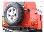 214-MASWC - Rear Door Swingaway Spare Wheel Carrier for Land Rover Defender - Fits all Safari Rear Doors 1984-2016 (Doesn't Fit Half Door Tailgates)