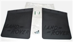 320590 - Genuine Rear Mudflaps with Logo (With Brackets) Pair - For Series Land Rover