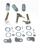 320609-3 - Series 2A & 3 Barrel and Key Set - For Three Doors - Three Barrels and Six Keys