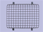 345985P - Front Black Plastic Coated Lamp Guards - Mesh Style (sold as Single NOT Pair) - For Defender and Series