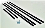 348394s.cab-cha - TRUCK CAB REAR SLIDING WINDOW CHANNEL SEAL SET + SCREWS FOR SERIES 2 & 3
