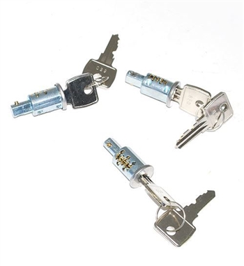 395056 - For Series 2A & 3 Lock Set - For Antiburst Style Door Handles - Three Barrel and Six Key Set