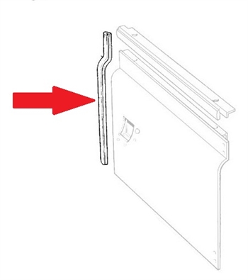 395670 - Right Hand Door Seal for Back of Series Door Bottom