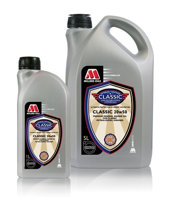 5119GE - 5L Millers Classic Oil 20W50 (5 Litres)