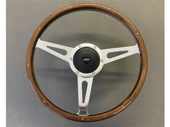 53SPCW - Mountney Light Wood Rim 15" Steering Wheel for Land Rover Defender - Without Boss