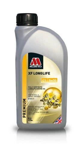 6228JE.G - Millers Oil - XF Longlife C1 5W30 Synthetic Engine Oil (1 Litre) (for Vehicles with DPF Fitted)