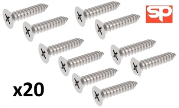 AC606041Lx20 - Window Channel Taper Headed Screws x20 Def & Series (S)