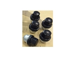 ANR2763BLACK.AM - Black Alloy Wheel Nut for Land Rover Defender, Discovery 1 and Range Rover Classic - Domed Capped Style - Note: Price is Per Nut