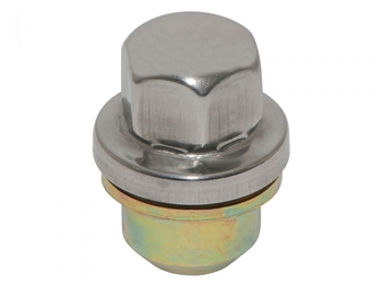 ANR2763MMM - Standard Alloy Wheel Nut for Land Rover Defender, Discovery 1 and Range Rover Classic - With Chrome Cover