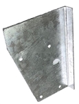ASR2452G - RH Rear Tub Capping Triangle Plate Galvanised with Hole for Anti Luce Pin (S)