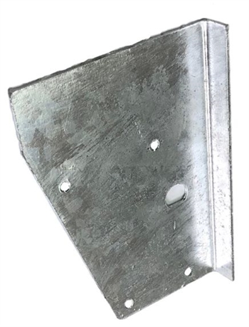 ASR2452G - RH Rear Tub Capping Triangle Plate Galvanised with Hole for Anti Luce Pin (S)