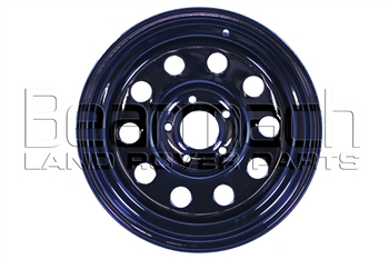 BA015ES - Black Modular Steel Wheel - 16 x 8 (Plus 25 Off Set) - For Discovery 2 (1998-2004) and Range Rover P38