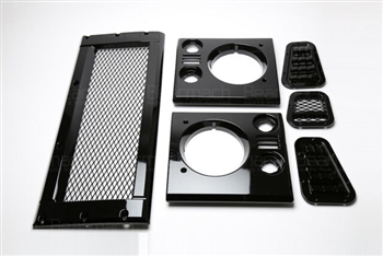 BA9452 - Gloss Black Mesh Style Grill and Side Vent Kit