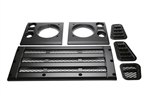 BA9455 - Satin Black Bar Style Grill and Side Vent Kit