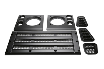 BA9455 - Satin Black Bar Style Grill and Side Vent Kit