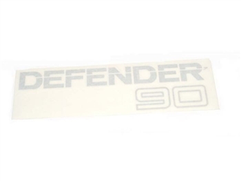 BTR1048 - Fits Defender 90 Rear Badge - Silver - Fitted to Vehicles From 1992 - For Genuine Land Rover