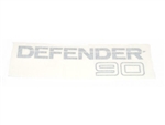 BTR2981LVA- - Fits Defender 90 Rear Badge - Light Grey - Fitted to Vehicles From 1993-2003 - For Genuine Land Rover