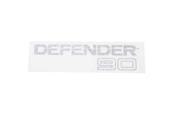 BTR2981LYV - Fits Defender 90 Rear Badge - Black - Fitted to Vehicles From 2001-2003 - For Genuine Land Rover