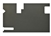 BTR9712LCS - Rear Safari Door Card for Defender - Slate Grey with Wash/Wipe System - From MA965106 up to TA99921