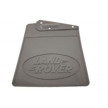 CAT500450PMA - Rear Fits Defender 90 Mudflap - Left Hand - Comes Without Cut Out for Exhaust - For Genuine Land Rover Option has Oval Logo, Aftermarket has Britpart Logo